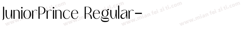 JuniorPrince Regular字体转换